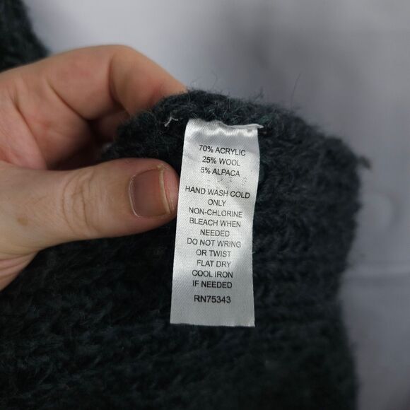 Cynthia Rowley Womens Med Wool Alpaca Chunky Open Front Shawl Cardigan Sweater - Picture 3 of 7